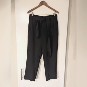 Wilfred Crepe Tie-Front Pant in Black, size 10